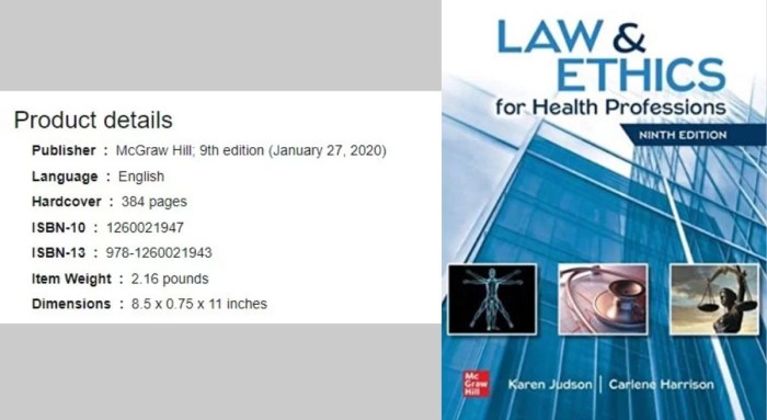 Law and ethics for health professions 9th edition pdf free